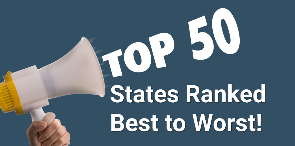 50 States Ranked Best to Worst
